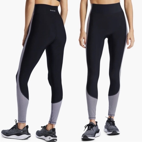 Bandier - Pro Fleece Center Stage Leggings in Black & White...